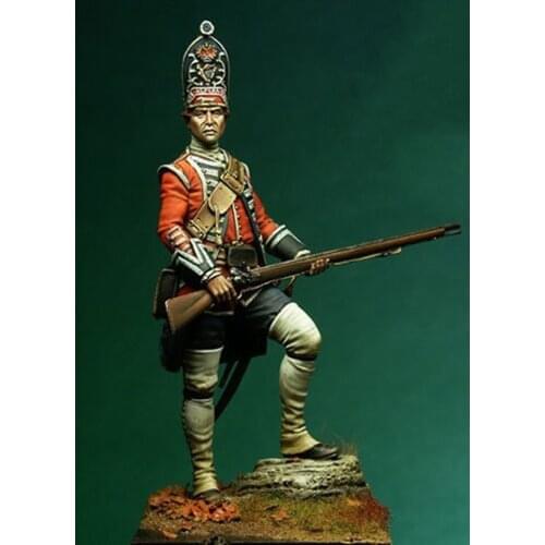 New Unassembled 1/24 75MM ancient English Grenadier 75MM Resin Figure Unpainted Model Kit
