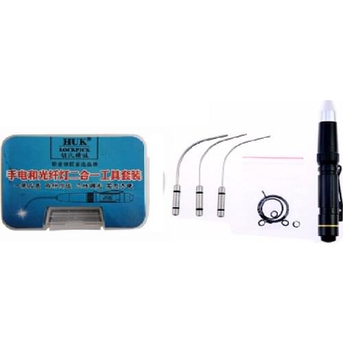 Locksmith Professional Fiber Optic Light 2 in 1 Highlight Car Lock Tool Set