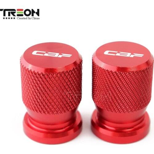 TREON Pairs For Honda CBF 125 150 250 500 600 600s cbf1000 Red Wheel Tire Valve Stem Airtight Covers Cap Universal Accessories