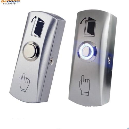 Zinc Alloy plate with stainless steel exit button for access control push switch button