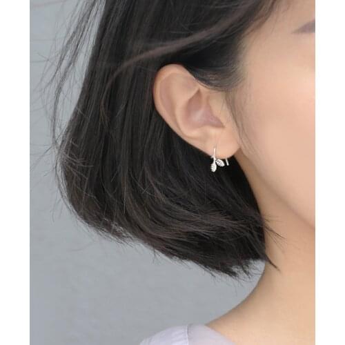 New Leaves Sprout Stud Earrings For Women Korea Cute Mini Simple Geometry Vintage Fashion Hot Sale Student Jewelry Gift BOYULIGE