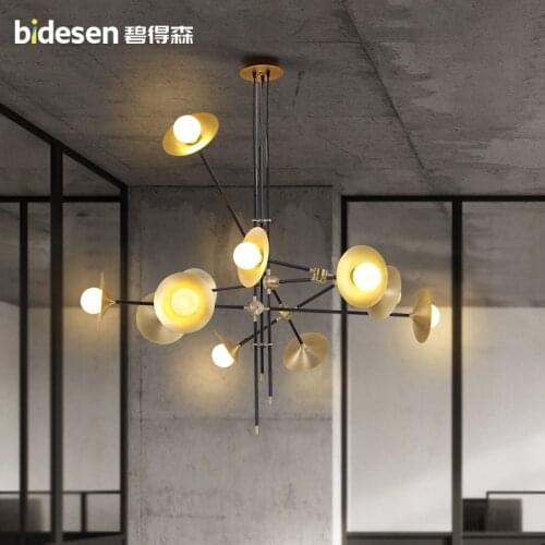 Nordic industrial lamp luminaria pendente iron bedroom LED pendant lights Home Decoration E27 Light Fixture luminaire