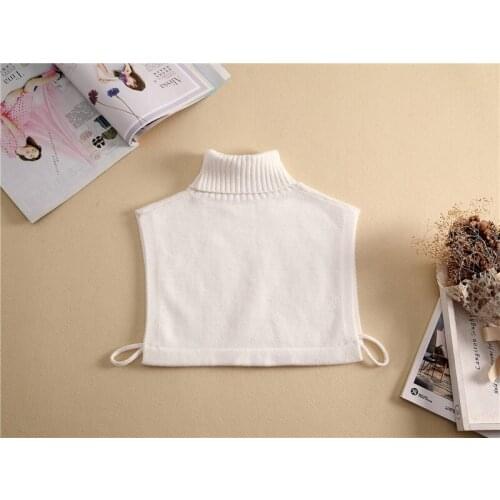 2019 high collar sweater fake collar autumn and winter new decorative collar Korean version of the sweater collar