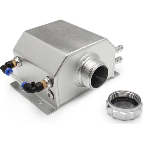 Universal Aluminium Oil Catch Can Breather Tank Reservoir Square Shape With Drain Plug Update Accessories