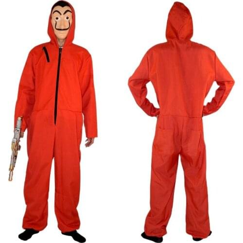 The House of Paper La Casa De Papel Cosplay Party Money Heist Costume and Mask Salvador Dali Movie Halloween Masks