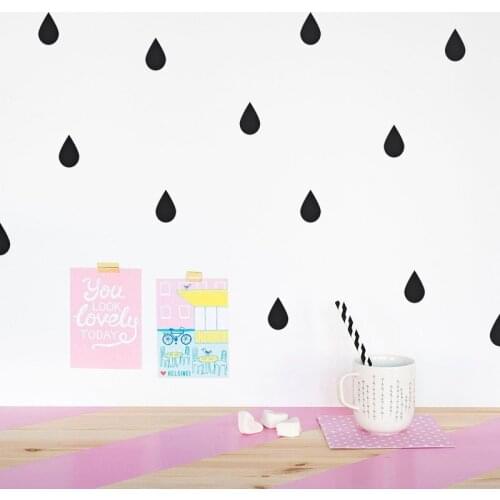 DIY Raindrop Wall Sticker Removable Rain Drop wall decals room art decoration
