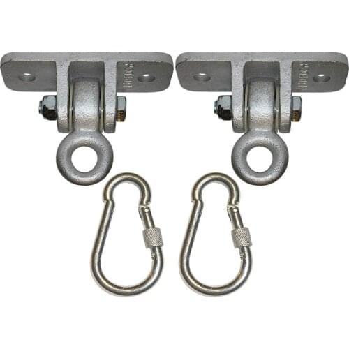 Locking Snap Hooks | Heavy Duty Swing Hook Hangers Seat Trapeze Sets | Static Tension 5000 Lb Capacity