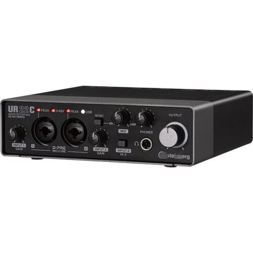 UR22C Professional Studio Sing Music Live Recording Guitar band USB Audio Interface Sound card