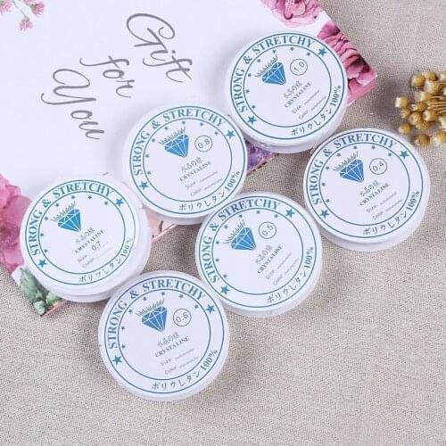 0.4-1mm Transparent Stretch Elastic Crystal Line Beading Rope String Jewelry Cord Wire Thread DIY Handmade Bracelet