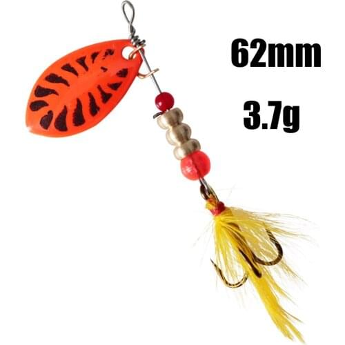 1pcs Metal Sequin Spinner Spoon Fishing Lures Artificial Hard Bait Wobblers CrankBait Trout With treble Hooks Fishing tackle