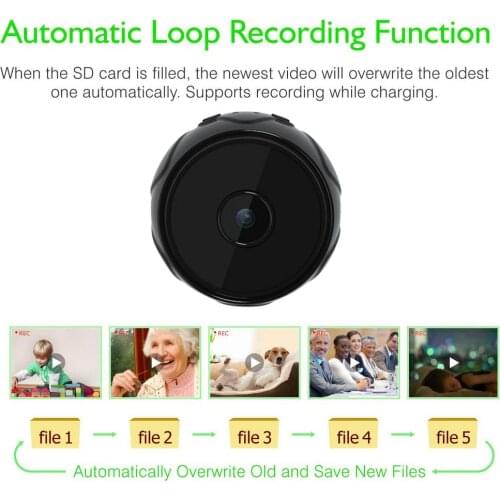 1080P Smart Camera WiFi Wireless Network Night Vision Infrared 128G Mini Camera IP Home Security HD DVR Night Vision Remote