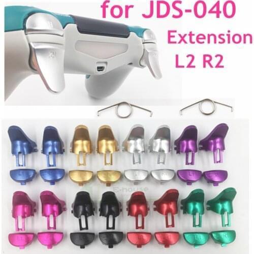 4.0 Ver. Metal Aluminum L1 R1 L2 R2 Extender Extended Trigger Buttons Controller Springs For Playstation 4 PS4 Slim JDS040