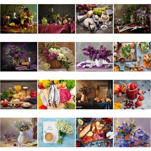 Diamond Painting Purple Flower Picture Mosaic Art Diy Home Decoration Gourmet Diamond Embroidery Jewelry Cross Stitch Decor