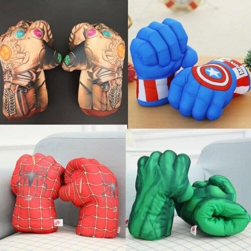 Spider-Man Hulk Marvel Movie Peripheral Boy Boxing Cotton Karate Muay Thai Free Fighting Sanda Training Childrens Boxing Gloves
