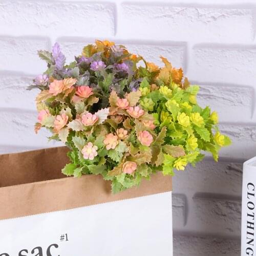 Violet Bunch Indoor Home Living Room Simulation Flower Restaurant Layout Real Estate Partition Floral Layout