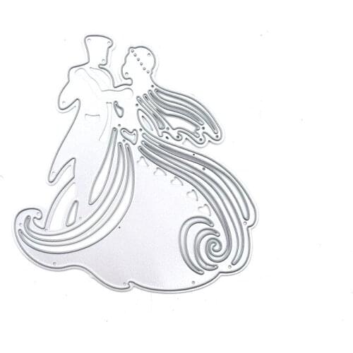 Julyarts The Wedding Dress Metal Die Cut Craft Cutting Dies Card Making For DIY Scrapbooking Decorative Embossing Handcraft Die