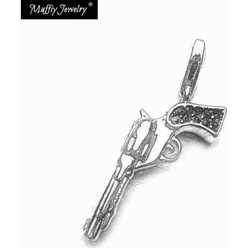 Revolver Gun Classic Pendant,Europe Style Rebel Fashion Good Jewelry For Men And Women, Gift In Silver
