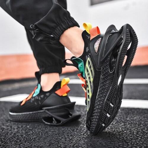 2021 New fashion Mens Sneakers Breathable Running Shoes Walking Cushioning Sports Shoes Outdoor Comfortable Hard-wearing Shoes