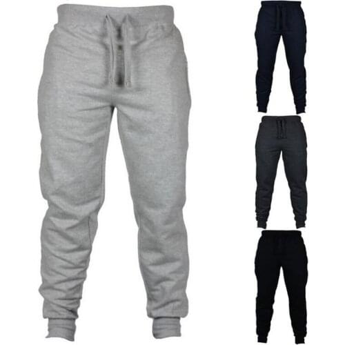 Mens Joggers Casual Pants Fitness Men Sportswear Tracksuit Bottoms Skinny Sweatpants Trousers Black Gyms Jogger Track Pants
