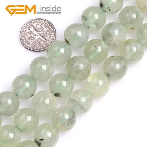 Natural Round Green Prehnites Smooth Faceted Matte Surface Loose Beads For Jewelry Making Strand 15" DIY Bracelet Wholesale New