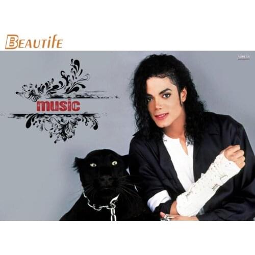New Arrival Michael Jackson poster Cloth Silk Poster Home Decoration Wall Art Fabric Poster Print 40x60cm,50X75cm,60X90cm