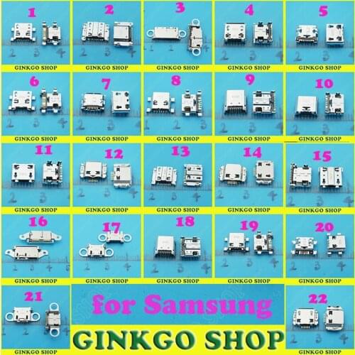 Original Micro USB Jack for Samsung I9100 S5600 S5233 S3650 S5603 etc USB Charging Connector Socket