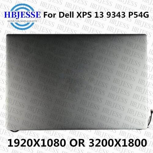 Original 13.3" For Dell XPS 13 9343 P54G LCD screen assembly 3200*1800 Touch screen or 1920*1080 NO touch FHD display