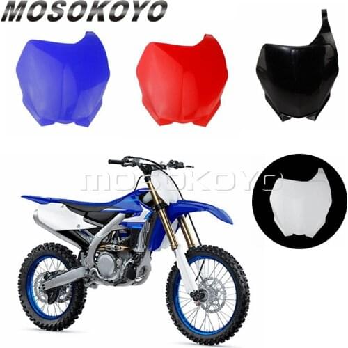 Motorcycle Front Number Plate MX Enduro Supermoto Racing Dirt Bike For Yamaha YZ125 YZ250 YZ250F YZ450F WR250F WR450F 2006-2014