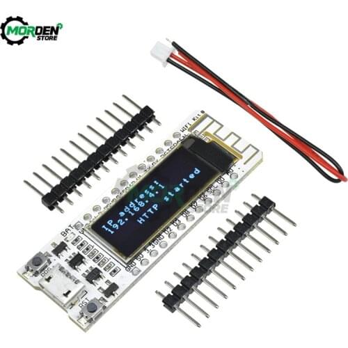 ESP8266 WIFI Chip 0.91Inch OLED CP2014 32Mb Flash Internet Development Board ESP8266 WIFI NodeMcu Module for Arduino IOT TTGO