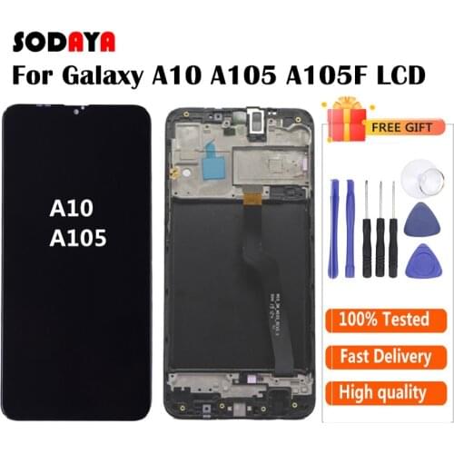 Original For Samsung Galaxy A10 LCD A105 A105F SM-A105F LCD Display With Touch Screen Digitizer With Frame