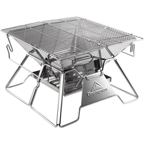Stainless Steel Folding Portable Barbecue Grill Outdoor Barbecue Camping Picnic Barbecue Utensils