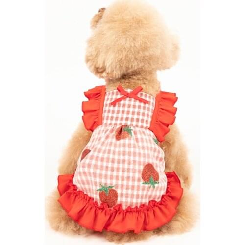 Pets Product Dog Supplies Fashion Spring Dress Small Puppy Middle Size Dog Wear Clothes