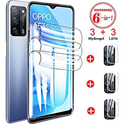 Protective Soft Hydrogel for OPPO A53 A53S 5G A94 A93 A95 A73 A74 A54 A15 A72 Screen Protectors Film Tempered Glass Camera Lens