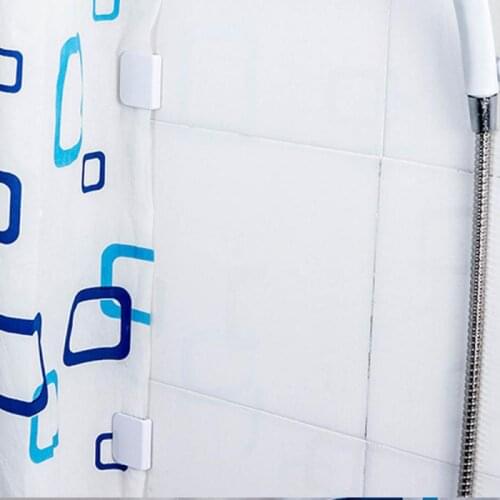 Shower Curtain Clips Anti Splash Spill Stop Water Leaking Guard Bathroom Plastic Shower Curtain Clips Home Bathroom Accessories