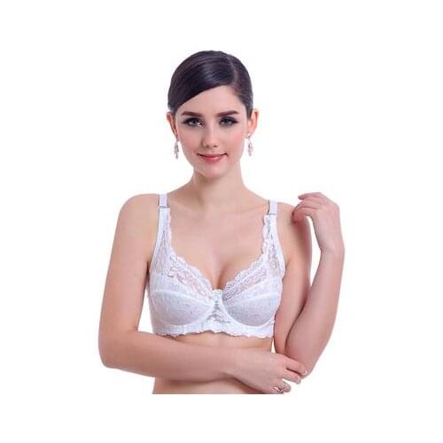 Mozhini Sexy Lady Women bra Underwire Padded Up Lace Bra big size 32-40 A B Brassiere fashion sexy Bra gather breast Push Up Bra