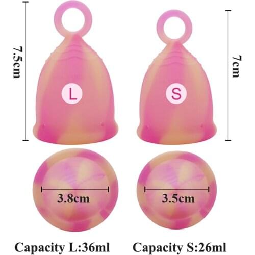 1Pcs Mestrual Cup Hygiener Period For Women Menstruatie Cup 100% Medical Grade Silicone Menstrual Cup Collector Menstrual