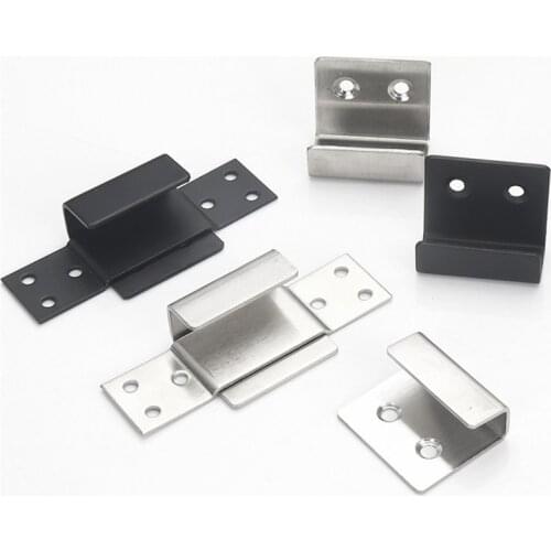 2pcs/lot Stainless Steel Hanging Hook Code Ceramic Tile Display Buckle U-shape Corner Brackets Joint Fastener Wall Support