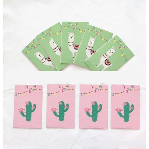 Alpaca Party Theme Paper Bag Birthday Party Candy Bag Cutlery Spoon Bag Llama Birthday Party Decorations Favor HW89