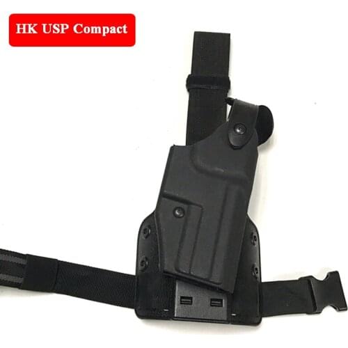 Quick Drop Tactical HK USP Compact Pistol Gun Holster Military Army Gun Leg Holster Airsoft Hunting Shooting Gun Carry Case