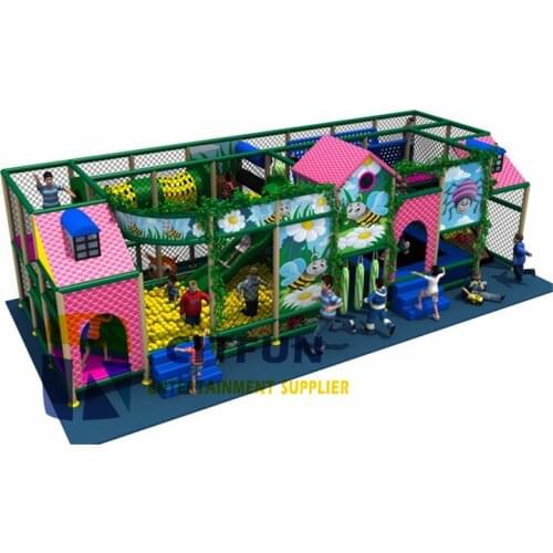 CE Certificate Jungle Adventure Children soft games Indoor play ground for sale with slide and ball pit IP-015B