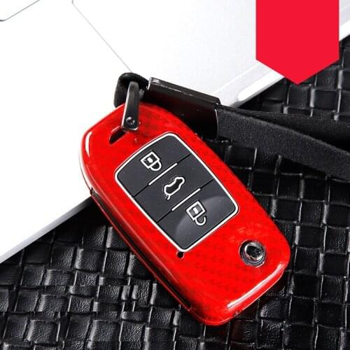 Carbon fiber Alloy Car Key Case For Changan CS75 EADO CS35 RAETON CS15 CS75 Oushang A600 A800 V3 V5 V7 Full Cover Shell