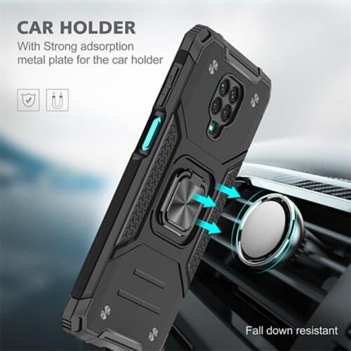 Bracket Phone Case For Redmi K40 Pro ZOOM 11I 10T POCO F3 Cases Fundas Note10 5G 9 8A 9C K30 Magnetic Car Ring Holder Cover