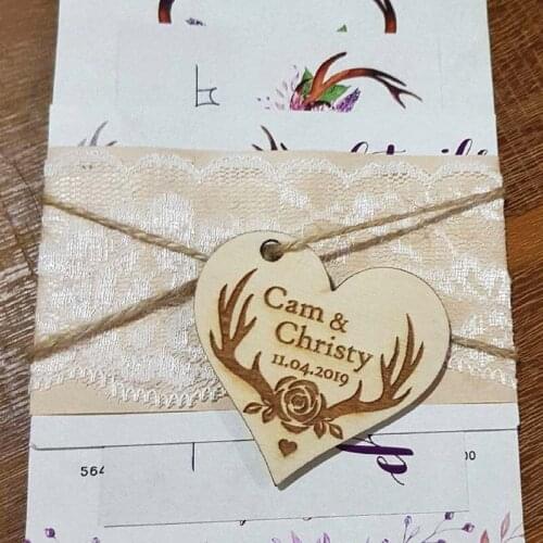 DIY Wood Gift Tag Party Birthday Wedding Gift Hang Tag, Craft Label Cards with Hemp Rope,save the date Wood Tags