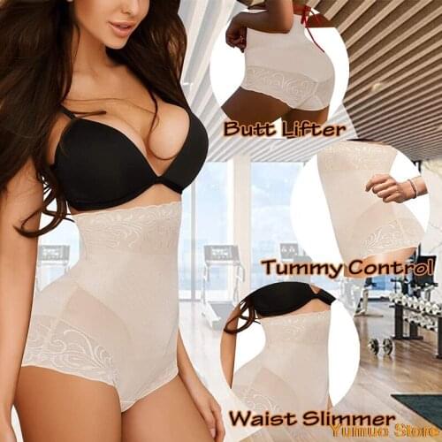 Womens High Waist Trainer Body Shaper Shorts Corset Slimming Underwear Tummy Control Panties Shapewear Sexy Butt Lifter Panties