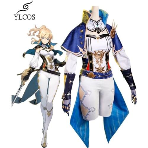 Game Genshin Impact Jean Cosplay Costumes Halloween Party Game Clothes For Women Girls Suit
