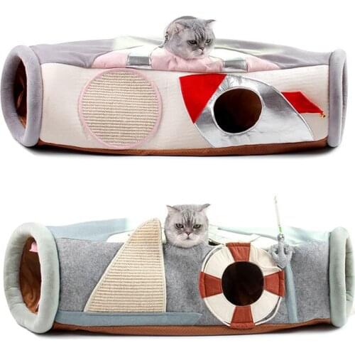 Pet Cats Tunnel Interactive Play Toy Funny Cat Toy Pet Tube Collapsible Kitten Rabbit Play Tubes for Cat Ferrets Dog Tunnel Tube