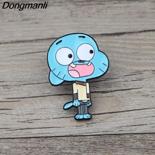 K1522 Dongmanli Cartoon Anime Pins Metal Brooches and Pins Enamel Pin for Backpack/Bag Badge Brooch T-shirt Collar Jewelry 1pcs
