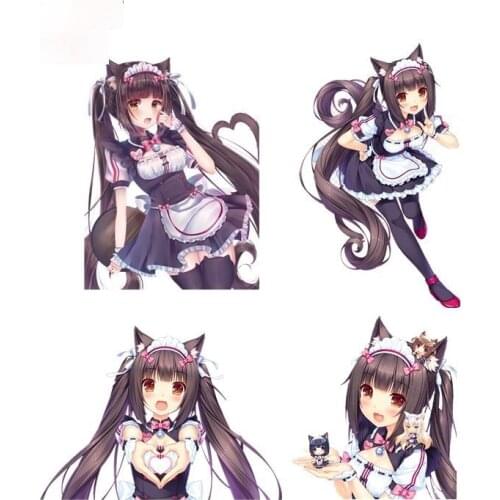 Creative Nekopara Chocola Cute Anime Girl Decal Car Sticker Good Quality Waterproof Sun Protection Anti-UV Apply To Car Window