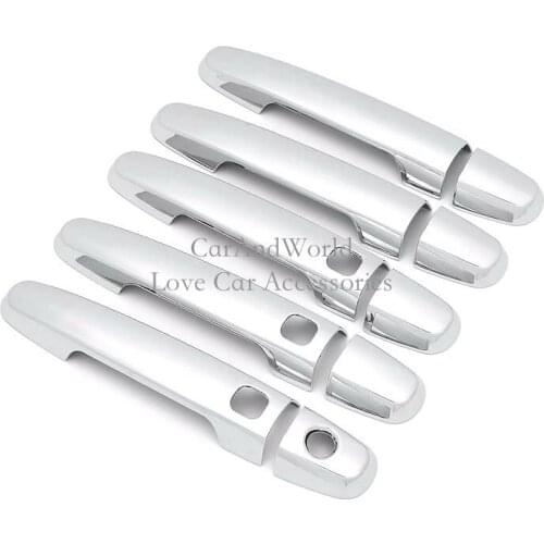 For Toyota RAV4 2008-2012 Door Handle Door Bowl Cover Trims Exterior Decoration ABS Chrome Stickers Car-Styling Accessories