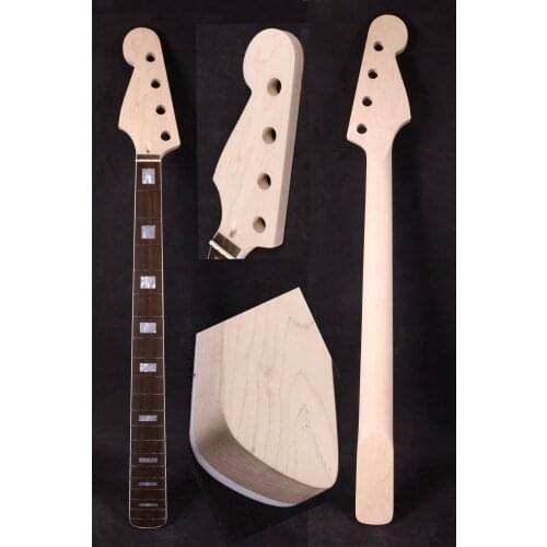 Left hand Maple Bass Guitar neck 20 fret 30 Inch Inlay Guitar Neck Replacement #B7